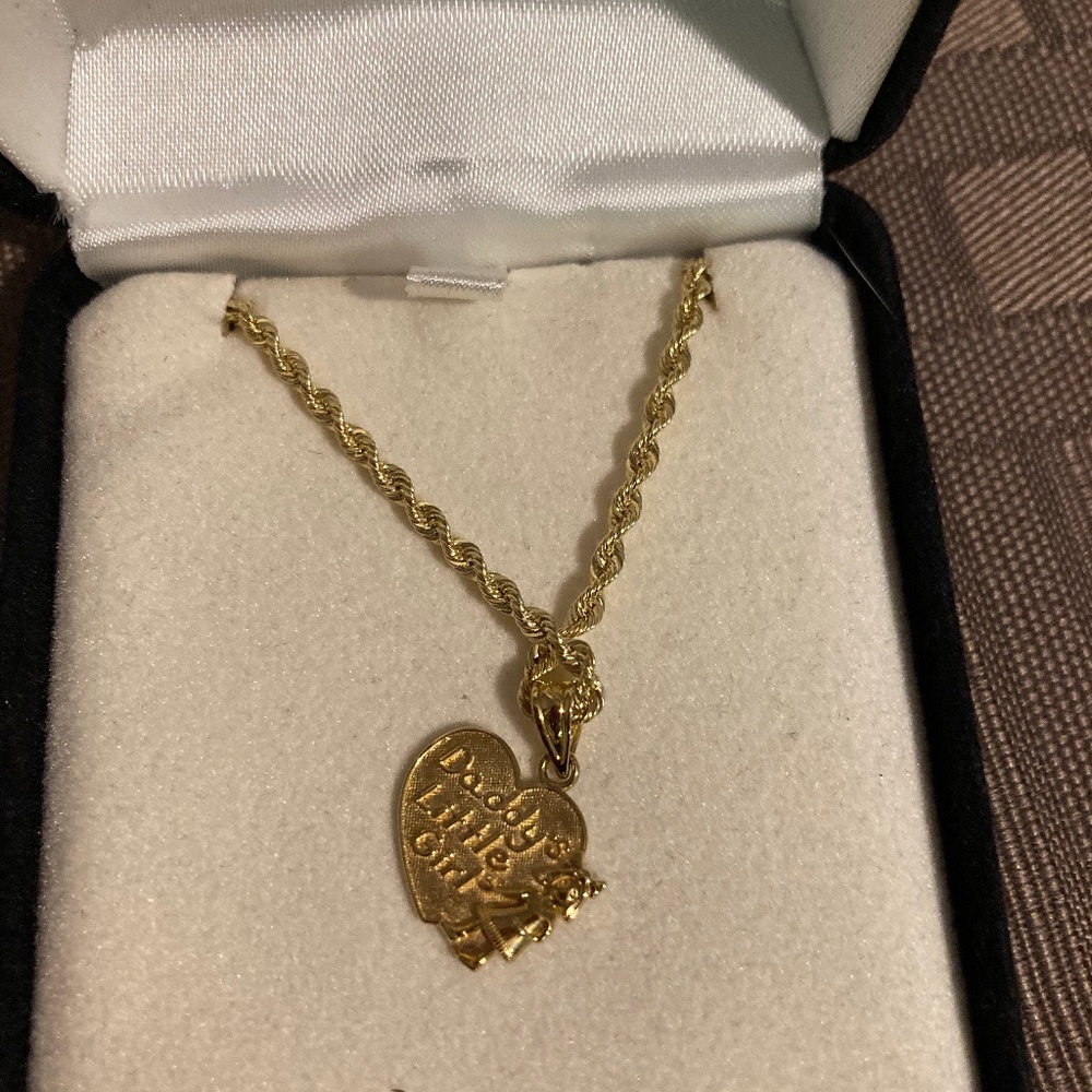 Brand new 14k Necklace and Charm